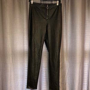 Skinny Black pleather pants